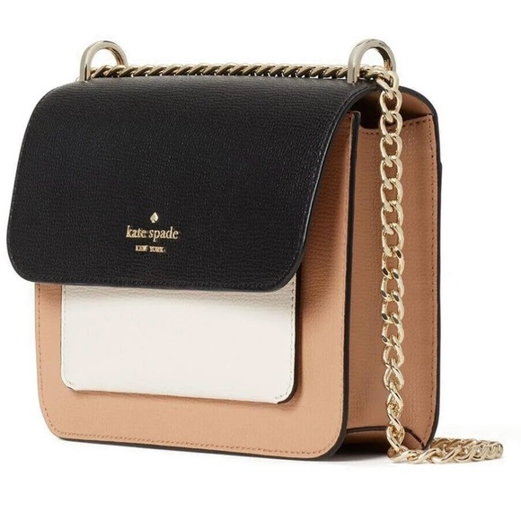 kate spade Handbags - Kate Spade Remi Colorblock Flap Chain Crossbody in Neutral Multi NWOT
